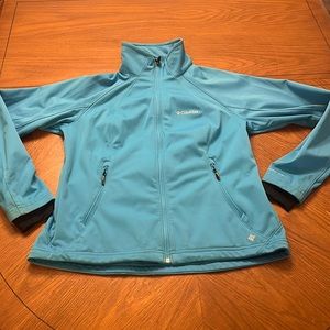 Columbia Omni heat lightweight teal winter jacket size medium